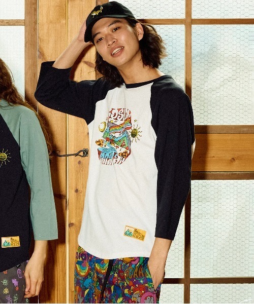 go slow caravan(ゴースローキャラバン)の「USA/C gsc WORLD 8分袖 BB TEE(Tシャツ/カットソー・メンズ・ブラック/グリーン・X-LARGE/LARGE/MEDIUM/SMALL)」の16枚目の写真