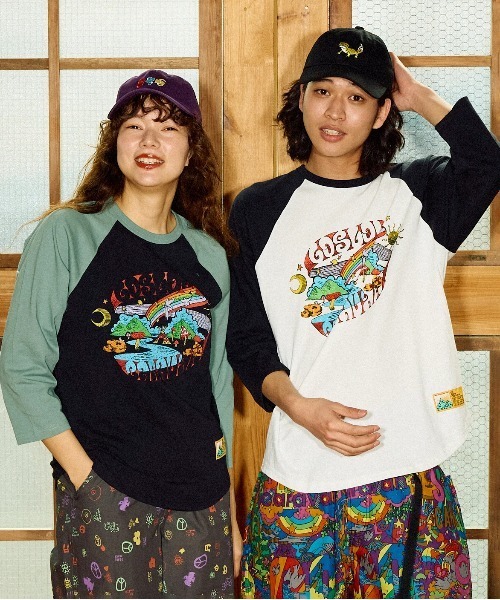 go slow caravan(ゴースローキャラバン)の「USA/C gsc WORLD 8分袖 BB TEE(Tシャツ/カットソー・メンズ・ブラック/グリーン・X-LARGE/LARGE/MEDIUM/SMALL)」の17枚目の写真