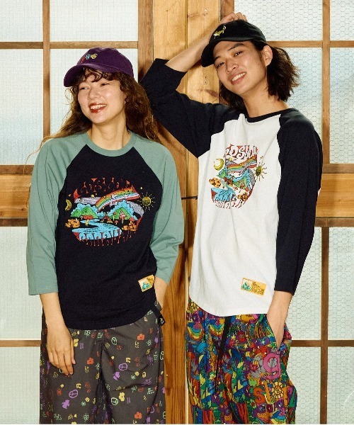 go slow caravan(ゴースローキャラバン)の「USA/C gsc WORLD 8分袖 BB TEE(Tシャツ/カットソー・メンズ・ブラック/グリーン・X-LARGE/LARGE/MEDIUM/SMALL)」の19枚目の写真