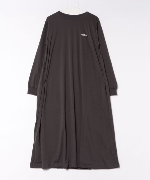 THOUSAND MILE(サウザンドマイル)の「【THOUSAND MILE】Dry Function LONG SLEEVE OnePiece ドライタッチ/抗菌防臭/吸水速乾/機能素材(ワンピース・レディース・グレー/チャコールグレー/ブラック・FREE)」の2枚目の写真