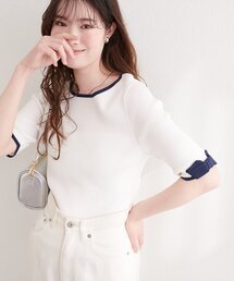 natural couture | 〈osono〉配色リボンニット(ニット/セーター)