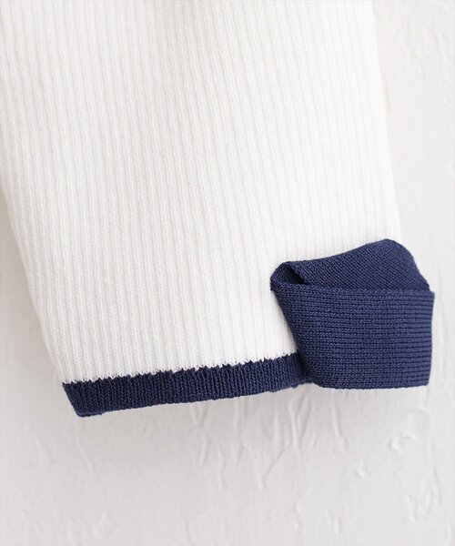 natural couture（ナチュラルクチュール）の「〈osono〉配色リボンニット（ニット/セーター・レディース・ブラック/サックスブルー/レッド/ピンク/オフホワイト・FREE）」の20枚目の写真