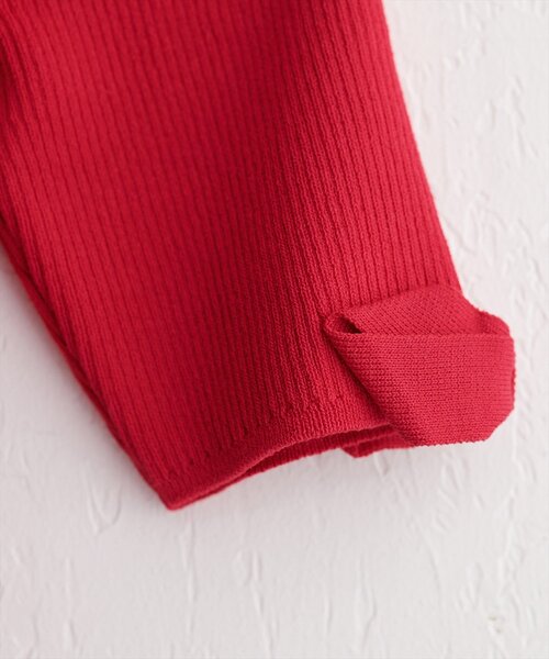 natural couture（ナチュラルクチュール）の「〈osono〉配色リボンニット（ニット/セーター・レディース・ブラック/サックスブルー/レッド/ピンク/オフホワイト・FREE）」の9枚目の写真