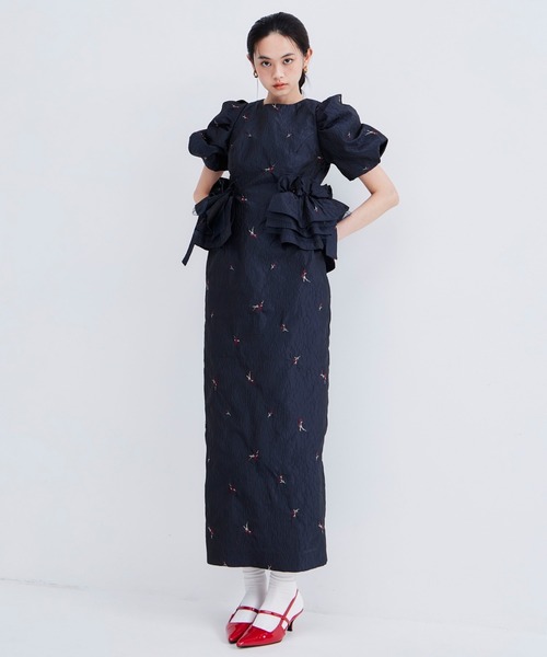 ブロッサムフリルドレス / blossom frill dress（ドレス）｜ANDRESD