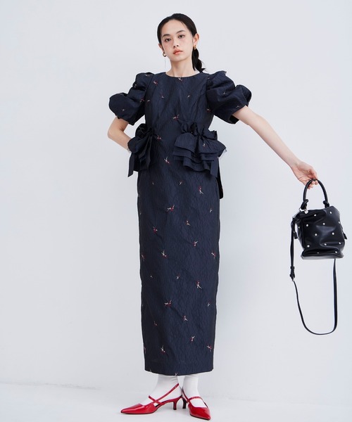 【完売】ANDRESD ブロッサムフリルドレス ブロッサムフリルドレス / blossom frill dress（ドレス）｜ANDRESD