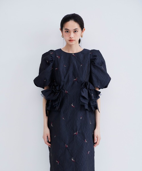 ブロッサムフリルドレス / blossom frill dress（ドレス）｜ANDRESD