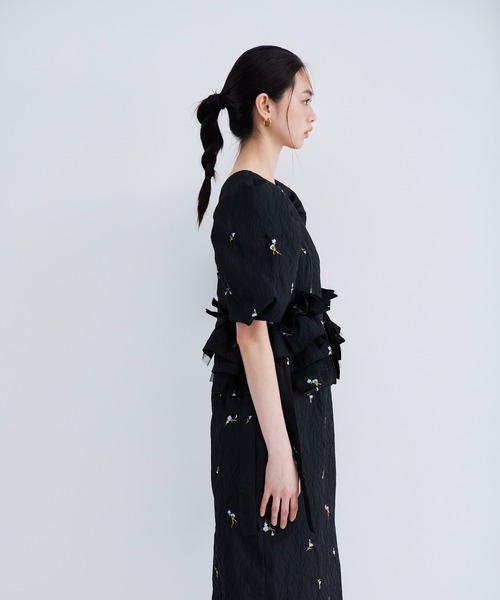 ブロッサムフリルドレス / blossom frill dress（ドレス）｜ANDRESD
