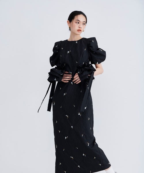 ブロッサムフリルドレス / blossom frill dress（ドレス）｜ANDRESD