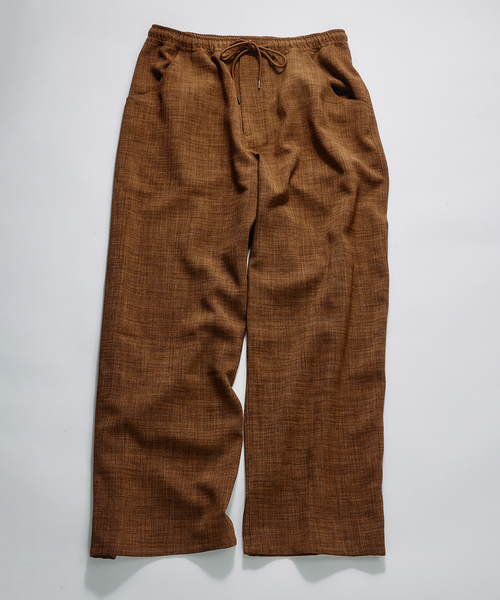 JOURNAL STANDARD relume（ジャーナルスタンダード　レリューム）の「テックキャンバス スクエア イージーパンツ（セットアップ対応可）（スラックス・メンズ・ブラウン系その他/アイボリー/ブラック・LARGE/MEDIUM）」の3枚目の写真