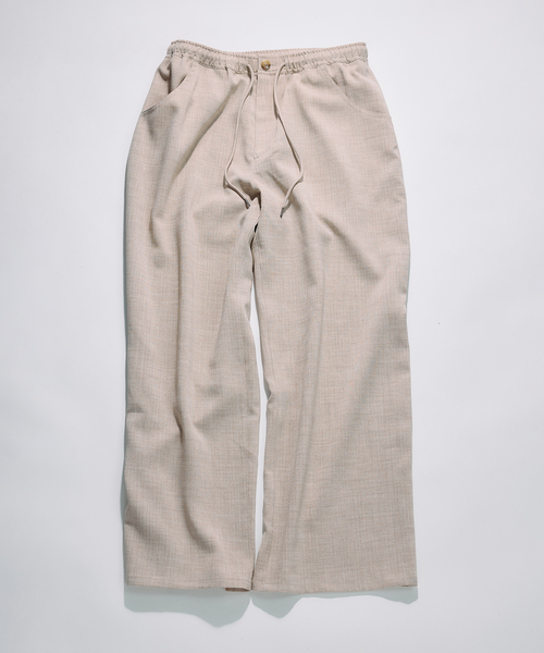 JOURNAL STANDARD relume（ジャーナルスタンダード　レリューム）の「テックキャンバス スクエア イージーパンツ（セットアップ対応可）（スラックス・メンズ・ブラウン系その他/アイボリー/ブラック・LARGE/MEDIUM）」の2枚目の写真