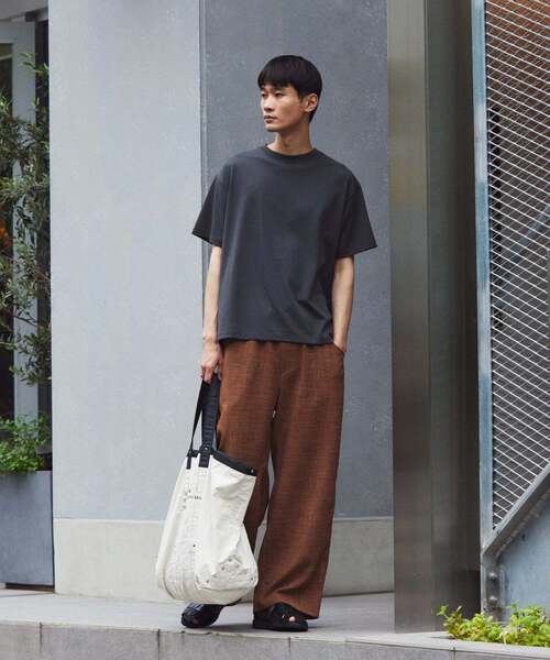 JOURNAL STANDARD relume(ジャーナルスタンダード レリューム)の「テックキャンバス スクエア イージーパンツ(セットアップ対応可)(スラックス・メンズ・ブラウン系その他/アイボリー/ブラック・LARGE/MEDIUM)」の9枚目の写真