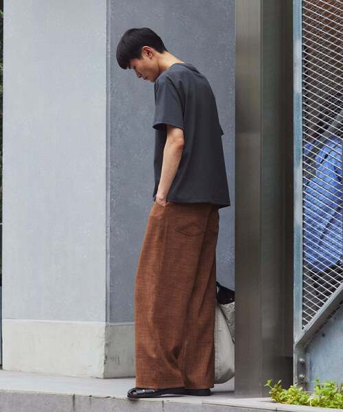 JOURNAL STANDARD relume(ジャーナルスタンダード レリューム)の「テックキャンバス スクエア イージーパンツ(セットアップ対応可)(スラックス・メンズ・ブラウン系その他/アイボリー/ブラック・LARGE/MEDIUM)」の10枚目の写真