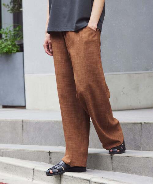 JOURNAL STANDARD relume(ジャーナルスタンダード レリューム)の「テックキャンバス スクエア イージーパンツ(セットアップ対応可)(スラックス・メンズ・ブラウン系その他/アイボリー/ブラック・LARGE/MEDIUM)」の11枚目の写真