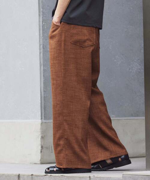 JOURNAL STANDARD relume(ジャーナルスタンダード レリューム)の「テックキャンバス スクエア イージーパンツ(セットアップ対応可)(スラックス・メンズ・ブラウン系その他/アイボリー/ブラック・LARGE/MEDIUM)」の12枚目の写真