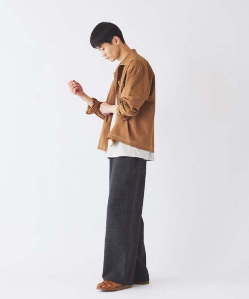 JOURNAL STANDARD relume(ジャーナルスタンダード レリューム)の「テックキャンバス スクエア イージーパンツ(セットアップ対応可)(スラックス・メンズ・ブラウン系その他/アイボリー/ブラック・LARGE/MEDIUM)」の20枚目の写真