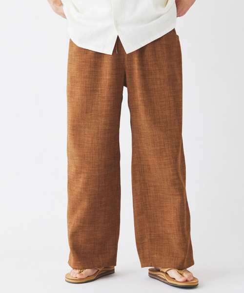 JOURNAL STANDARD relume（ジャーナルスタンダード　レリューム）の「テックキャンバス スクエア イージーパンツ（セットアップ対応可）（スラックス・メンズ・ブラウン系その他/アイボリー/ブラック・LARGE/MEDIUM）」の7枚目の写真