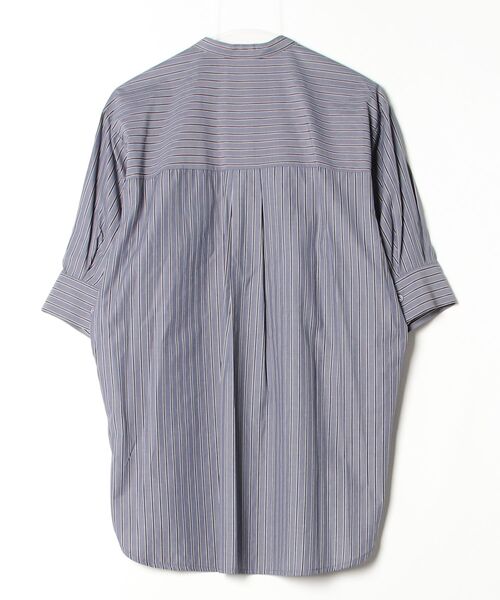 A.N.L(エーエヌエル レーベル)の「A.N.L ストライプブラウス 半端袖(シャツ/ブラウス・レディース・ブラック/カーキ/オレンジ/ブルー・38)」の17枚目の写真