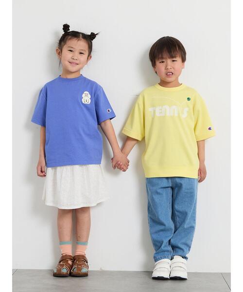 Samansa Mos2 Lagom（サマンサモスモスラーゴム）の「【champion】半袖スウェット（Tシャツ/カットソー・キッズ・グレー/イエロー・130/95/120/110/100）」の3枚目の写真