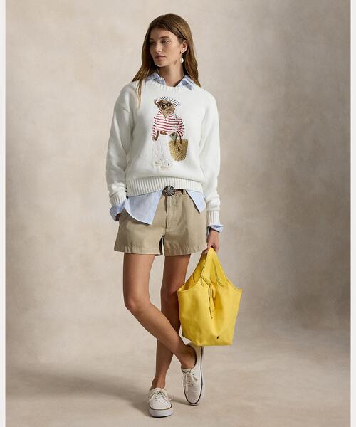 POLO RALPH LAUREN(ポロ ラルフ ローレン)の「Polo ベア クルーネック セーター(ニット/セーター・レディース・ホワイト・S/M/L/XS)」の3枚目の写真