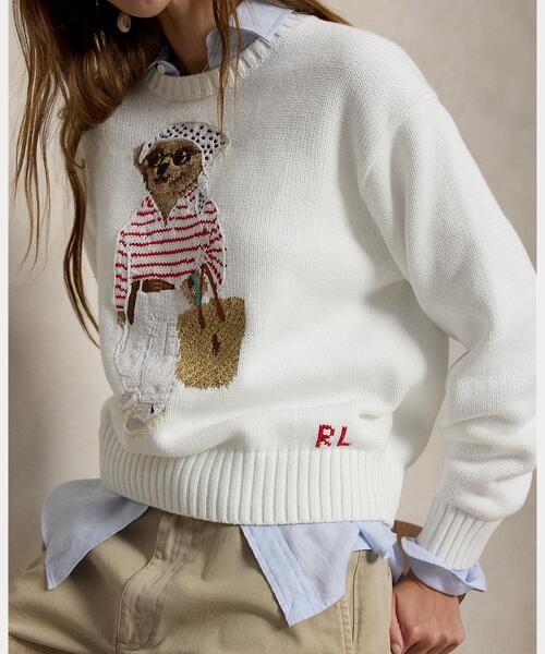 POLO RALPH LAUREN(ポロ ラルフ ローレン)の「Polo ベア クルーネック セーター(ニット/セーター・レディース・ホワイト・S/M/L/XS)」の5枚目の写真