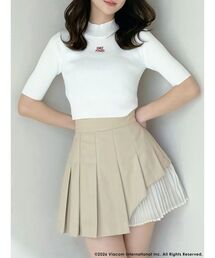 MERCURYDUO | 【EMILY IN PARISコラボ】 ロゴエンブロイダリーニット(ニット/セーター)