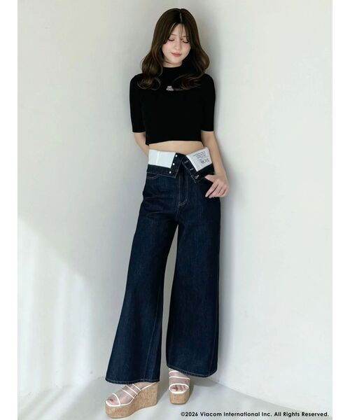 MERCURYDUO（マーキュリーデュオ）の「【EMILY IN PARISコラボ】 ロゴエンブロイダリーニット（ニット/セーター・レディース・ブラック/レッド/オフホワイト・FREE）」の18枚目の写真