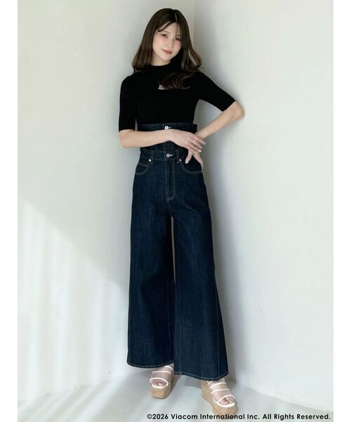 MERCURYDUO（マーキュリーデュオ）の「【EMILY IN PARISコラボ】 ロゴエンブロイダリーニット（ニット/セーター・レディース・ブラック/レッド/オフホワイト・FREE）」の19枚目の写真