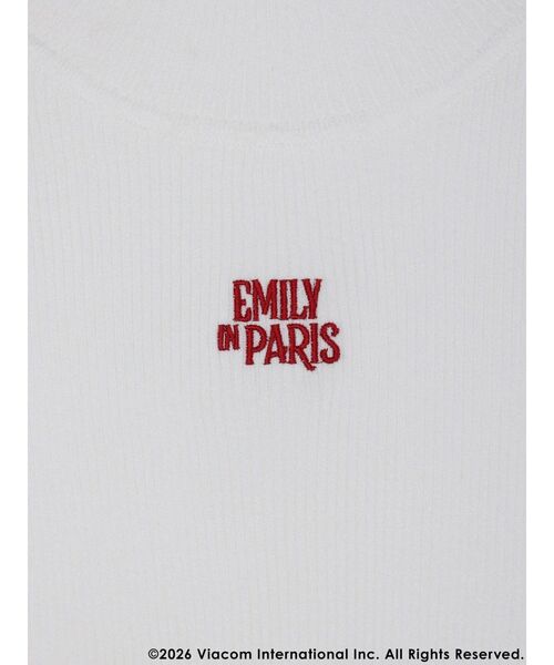 MERCURYDUO(マーキュリーデュオ)の「【EMILY IN PARISコラボ】 ロゴエンブロイダリーニット(ニット/セーター・レディース・ブラック/レッド/オフホワイト・FREE)」の8枚目の写真