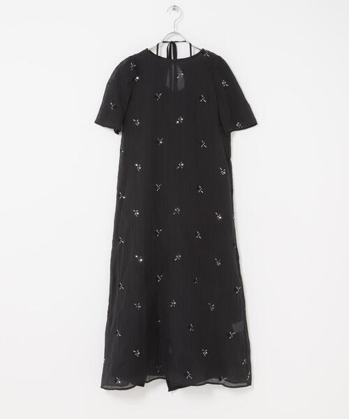 URBAN RESEARCH ROSSO WOMEN(アーバンリサーチ ロッソ)の「kaene ビジューチュールホルターネックドレス(ワンピース・レディース・ブラック・SMALL)」の9枚目の写真
