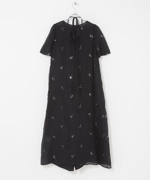 URBAN RESEARCH ROSSO WOMEN(アーバンリサーチ ロッソ)の「kaene ビジューチュールホルターネックドレス(ワンピース・レディース・ブラック・SMALL)」の10枚目の写真