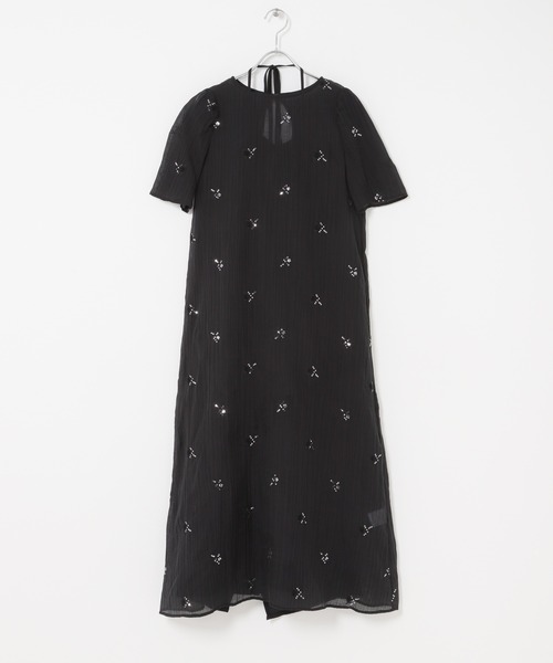 URBAN RESEARCH ROSSO WOMEN(アーバンリサーチ ロッソ)の「kaene ビジューチュールホルターネックドレス(ワンピース・レディース・ブラック・SMALL)」の12枚目の写真