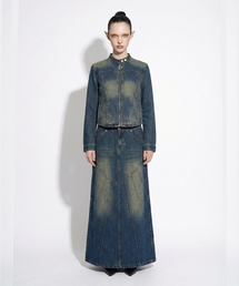 DILETTANTISME（ディレッタンティズム）の「パイピングハートデニムロングスカート（スカート）」