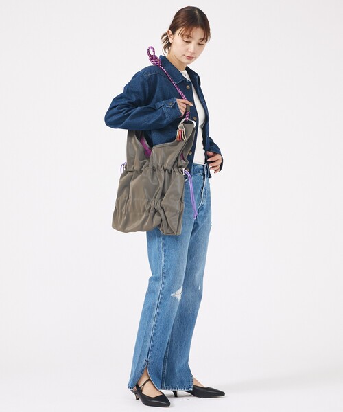 Cheek(チーク)の「【Cheek/チーク】TieredcodeoneShoulder/ティアードコードワンショルダー/C26004/ワンショルダーバッグ/ユニセックス【WEB限定】(ショルダーバッグ・レディース・カーキ/ブラック/グレー/ピンク・フリー)」の18枚目の写真