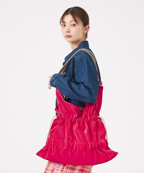 Cheek(チーク)の「【Cheek/チーク】TieredcodeoneShoulder/ティアードコードワンショルダー/C26004/ワンショルダーバッグ/ユニセックス【WEB限定】(ショルダーバッグ・レディース・カーキ/ブラック/グレー/ピンク・フリー)」の16枚目の写真