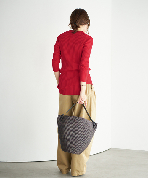 plage（プラージュ）の「primo rib カーディガン（カーディガン/ボレロ・レディース・ベージュ/レッド/ブラック・FREE）」の22枚目の写真