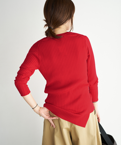 plage（プラージュ）の「primo rib カーディガン（カーディガン/ボレロ・レディース・ベージュ/レッド/ブラック・FREE）」の18枚目の写真