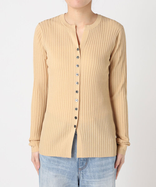 plage（プラージュ）の「primo rib カーディガン（カーディガン/ボレロ・レディース・ベージュ/レッド/ブラック・FREE）」の9枚目の写真