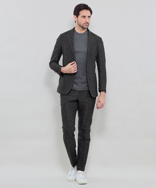 MACKINTOSH LONDON(マッキントッシュ ロンドン)の「【LEON掲載】【BREASY JACKET】LENO CLOTH セットアップジャケット(テーラードジャケット・メンズ・ベージュ系その他2/ネイビー/チャコールグレー/グレー・40/42/38)」の21枚目の写真