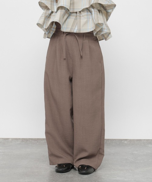 GLOBAL WORK（グローバルワーク）の「イージーケアリネンライクパンツ/637870（その他パンツ・キッズ・アイボリー/ブラック/ブラウン・160cm/150cm/140cm/130cm）」の14枚目の写真