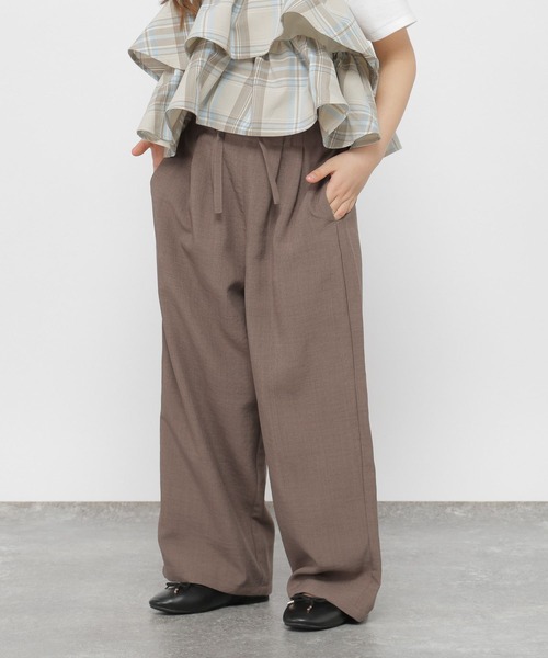 GLOBAL WORK（グローバルワーク）の「イージーケアリネンライクパンツ/637870（その他パンツ・キッズ・アイボリー/ブラック/ブラウン・160cm/150cm/140cm/130cm）」の15枚目の写真