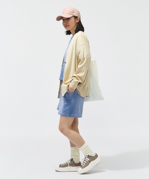 CONVERSE（コンバース）の「【別注】コンバース  AP FADE SWEAT SHORTS L フェードスウェットショーツ 限定コラボ（スウェットパンツ・レディース・ピンク/サックスブルー・S/M/L）」の7枚目の写真