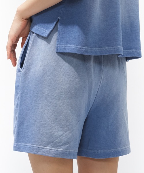 CONVERSE（コンバース）の「【別注】コンバース  AP FADE SWEAT SHORTS L フェードスウェットショーツ 限定コラボ（スウェットパンツ・レディース・ピンク/サックスブルー・S/M/L）」の10枚目の写真