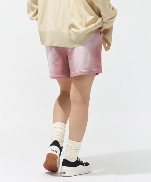 CONVERSE（コンバース）の「【別注】コンバース  AP FADE SWEAT SHORTS L フェードスウェットショーツ 限定コラボ（スウェットパンツ・レディース・ピンク/サックスブルー・S/M/L）」の13枚目の写真