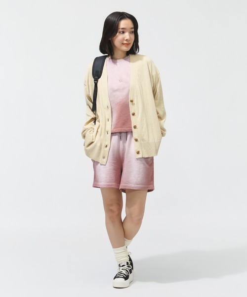 CONVERSE（コンバース）の「【別注】コンバース  AP FADE SWEAT SHORTS L フェードスウェットショーツ 限定コラボ（スウェットパンツ・レディース・ピンク/サックスブルー・S/M/L）」の14枚目の写真