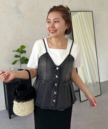 prose verse | 【MOMO】デニムペプラムビスチェ(シャツ/ブラウス)