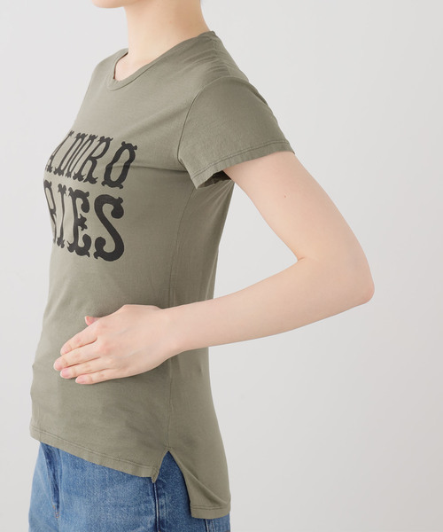 ARIES（アリーズ）の「【ARIES / アリーズ】J'Adoro Western Cap Sleeve Tee（Tシャツ/カットソー・レディース・オリーブ・1）」の4枚目の写真