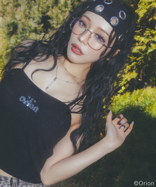 SPIRALGIRL（スパイラルガール）の「【Orion/オリオン】ラインストーンロゴパイルキャミソール（キャミソール・レディース・ベージュ/ブラック・FREE）」の16枚目の写真