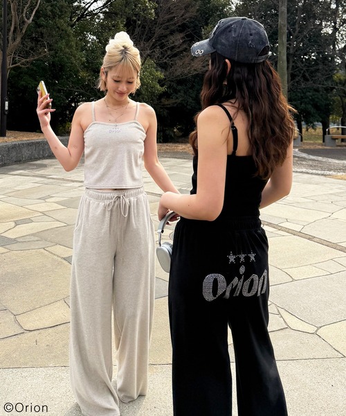 SPIRALGIRL（スパイラルガール）の「【Orion/オリオン】ラインストーンロゴパイルキャミソール（キャミソール・レディース・ベージュ/ブラック・FREE）」の19枚目の写真