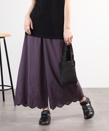 スカラップ刺繍ぺチパンツ