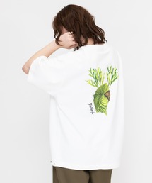 【meeny miny】【ボタニカルペインター「Saori ohwada」コラボ】ビカクシダリドレイTシャツ